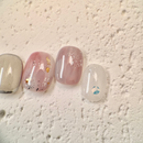 Handmade midnight cat-eye press-on nails with shimmering magnetic effect, Vlei Nails Cape Town South Africa.