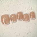 Round French nails