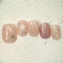 Reusable glitter press-on nails for party and elegant style
