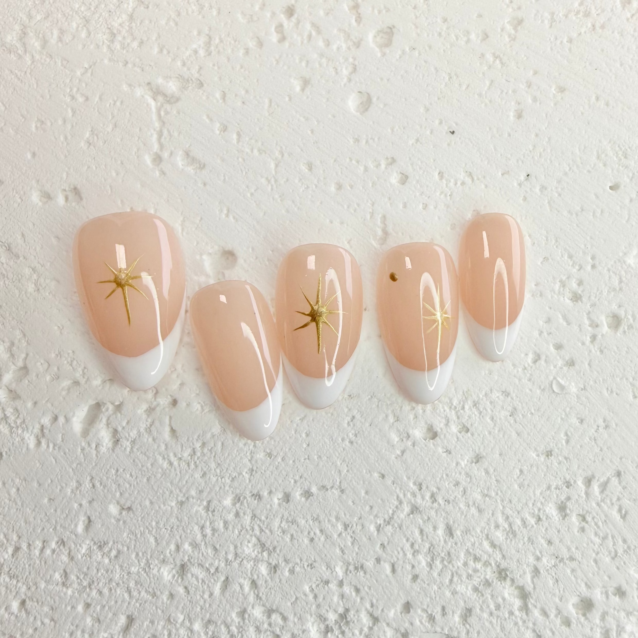 Gold Starry Nude French