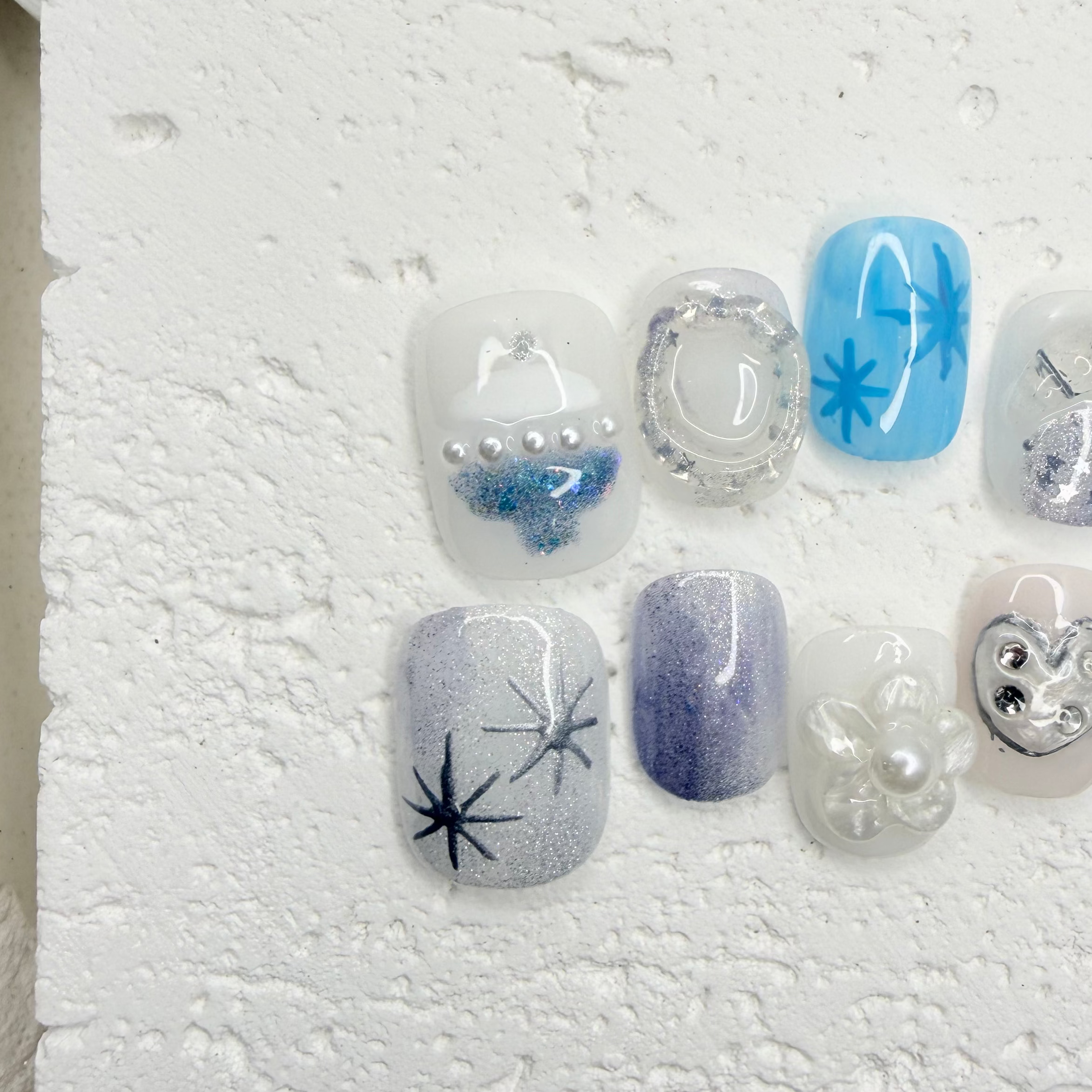 Icy Blue Silver Star