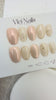 Peachy Blossom almond shape press on nails