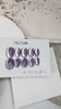Handmade orchid-inspired press-on nails with shine finish
